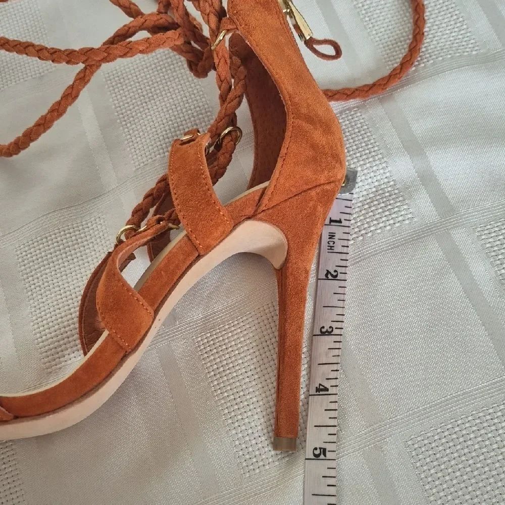 Marciano Women's Rust Lace-Up Heels - Picture 7 of 16